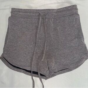 Buffbunny Cozy Gray Drawstring Shorts